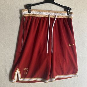 Nike USC Trojans Dri-FIT Basketball Shorts w/ Zipper - Sz M (Unisex Friendly)